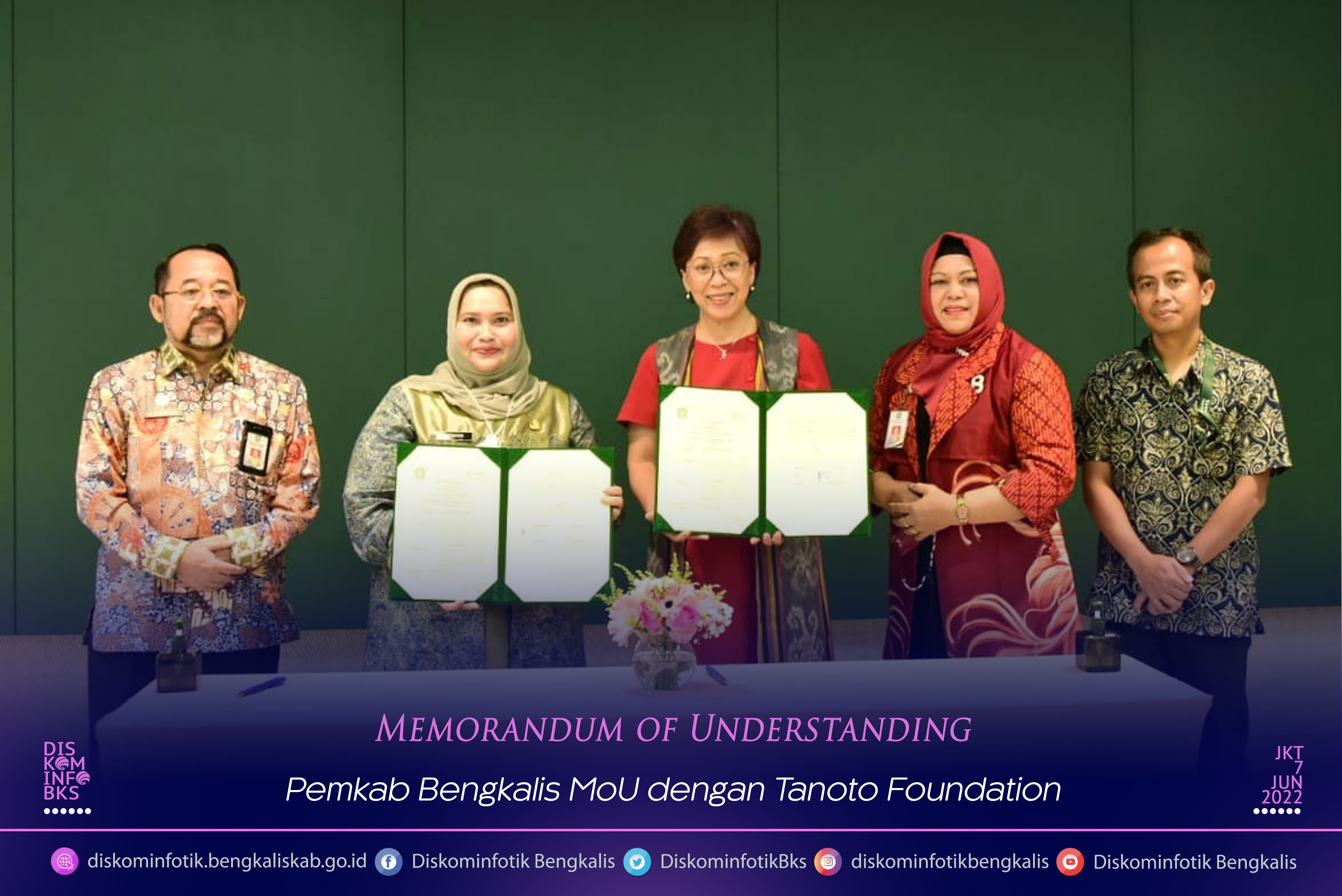 Pemkab Bengkalis MoU dengan Tanoto Foundation Desa Bathin Sobanga