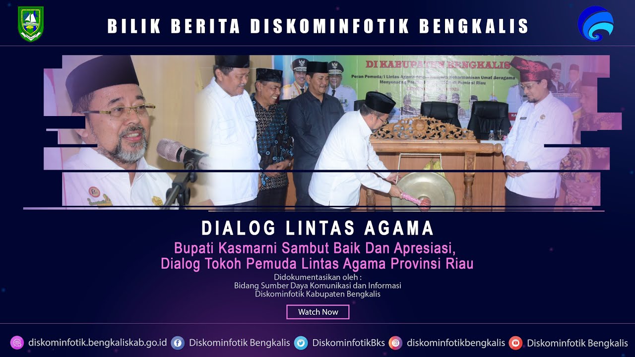Bupati Kasmarni Sambut Baik Dan Apresiasi, Dialog Tokoh Pemuda Lintas Agama Provinsi Riau Bathin Sobanga