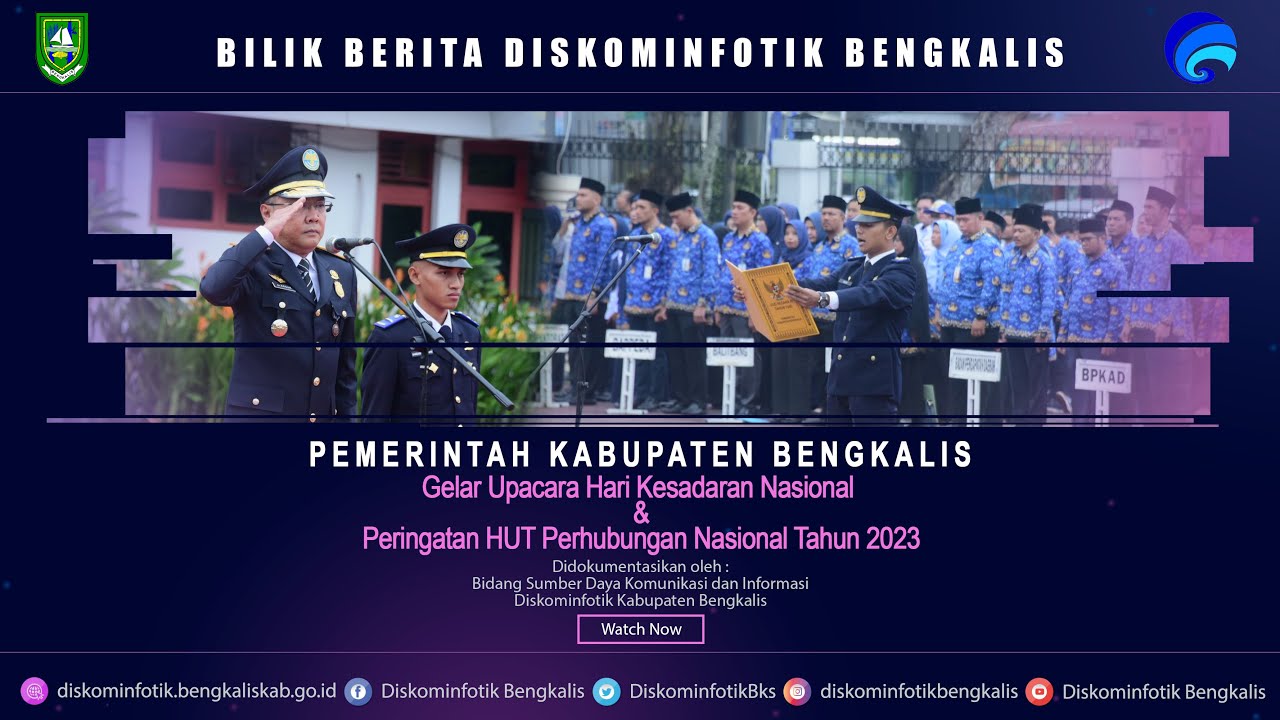 Pemerintah Kabupaten Bengkalis Gelar Upacara HKN dan Hut Perhubungan Nasional Tahun 2023 Bathin Sobanga